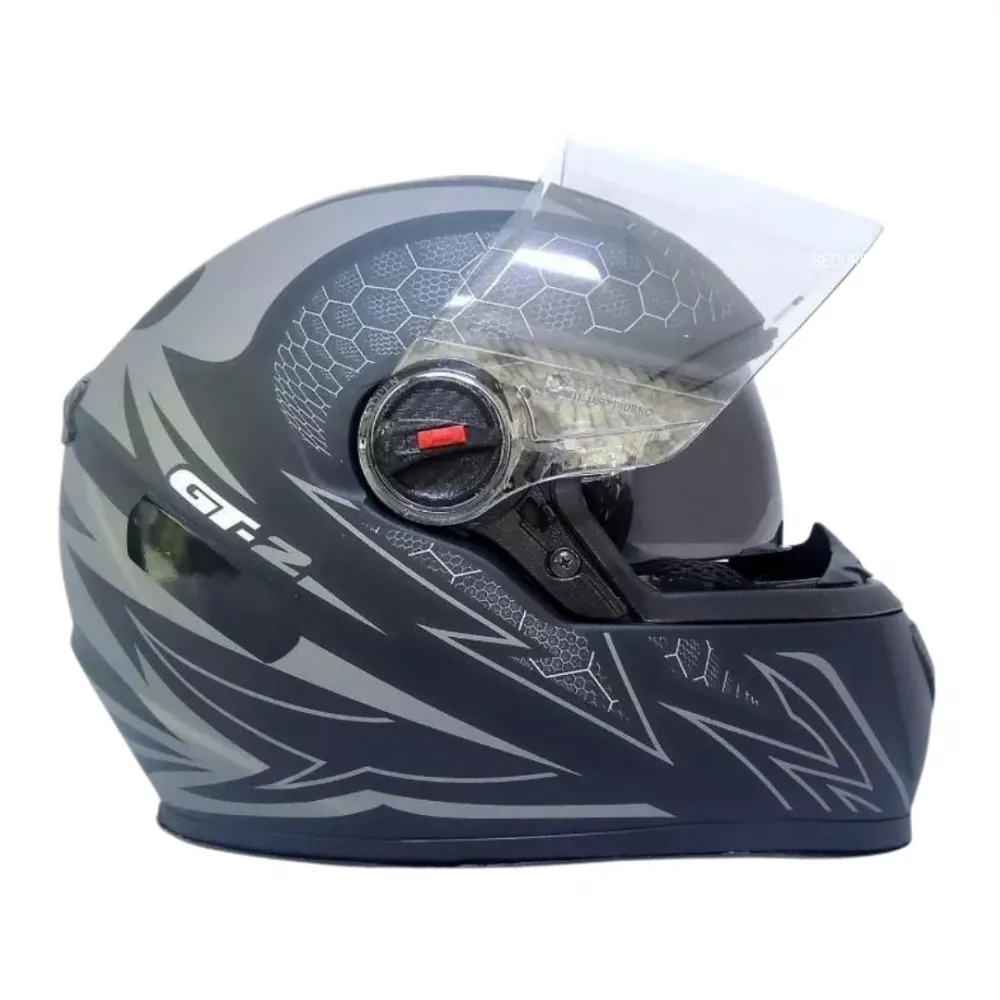 Capacete FW3 GTX GT2 Grafite fosco c/ vis interna
