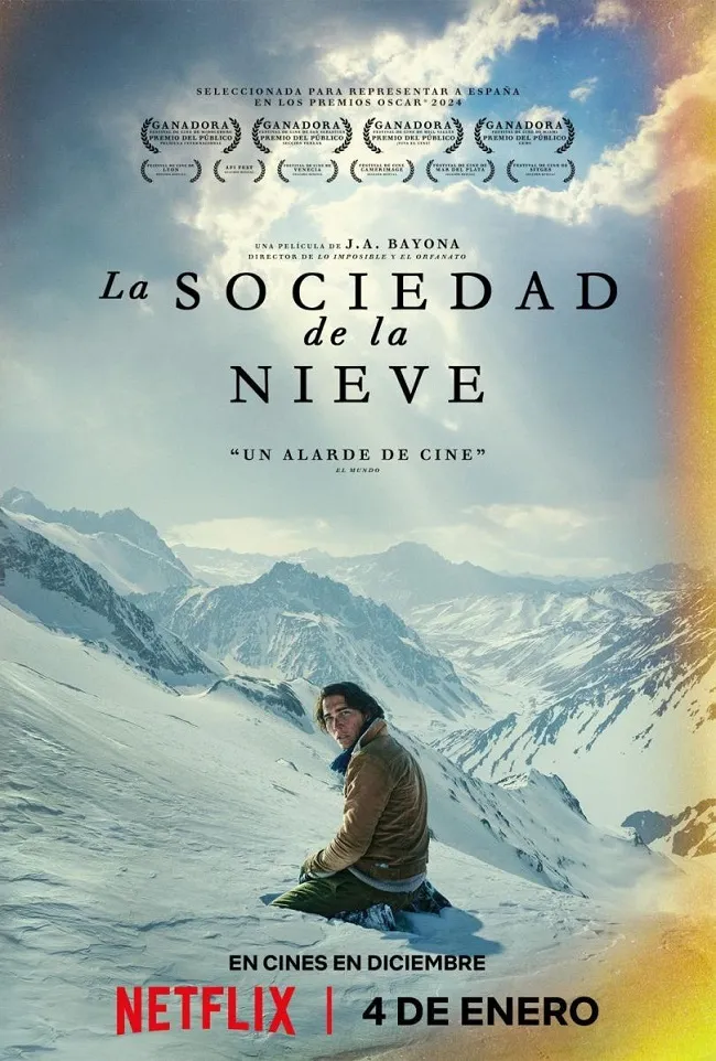 A Sociedade da Neve (2023) J. A. Bayona  DVD - legendas em português Imagem