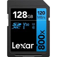 Cartão SD Lexar Blue 128GB 120MB/s V30 4K 