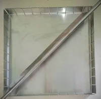  Cortador para:  Palha Italiana  Doce de Leite  Brownie  Polenta  Chocolate  Bolos  Barrinhas de cereais... BANDEJA DENTADA + LÂMINA - INOX 304  - Foto 7