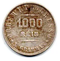 1911 - 1000 Réis - Prata .900 - Aprox 10g - 26mm - Moeda Brasil - Foto 2