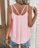 SHEIN LUNE Top tank sólido bordado de ilhós - Foto 4