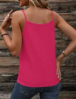 SHEIN LUNE Sólido Botão Frontal Top Cami - Foto 2