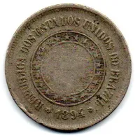 1894 - 100 Réis - Moeda Brasil