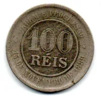1894 - 100 Réis - Moeda Brasil - Foto 2
