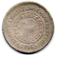 1895 - 100 Réis - Moeda Brasil