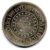 1896 - 100 Réis - Moeda Brasil