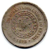 1898 - 100 Réis - Moeda Brasil