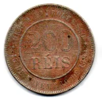 1897 - 200 Réis - Moeda Brasil - Foto 2