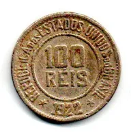 1922 - 100 Réis - Moeda Brasil