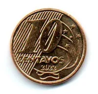2022 - 10 Centavos - Moeda Brasil - Estado de Conservação: SOB/FC