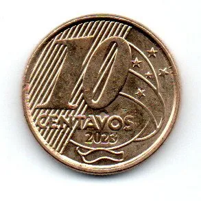 2023 - 10 Centavos - Moeda Brasil - Estado de Conservação: SOB