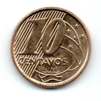2023 - 10 Centavos - Moeda Brasil - Estado de Conservação: SOB
