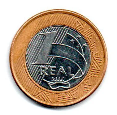 2006 - 1 Real - Moeda Brasil - Estado de Conservação: MBC