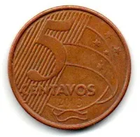 2003 - 5 Centavos - Moeda Brasil - Estado de Conservação: Muito Bem Conservada (MBC)