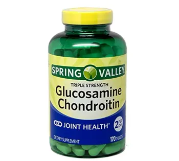 Spring Valley Triple Strength Glucosamine Chondroitin C/170unid Importado EUA + Frete Grátis 