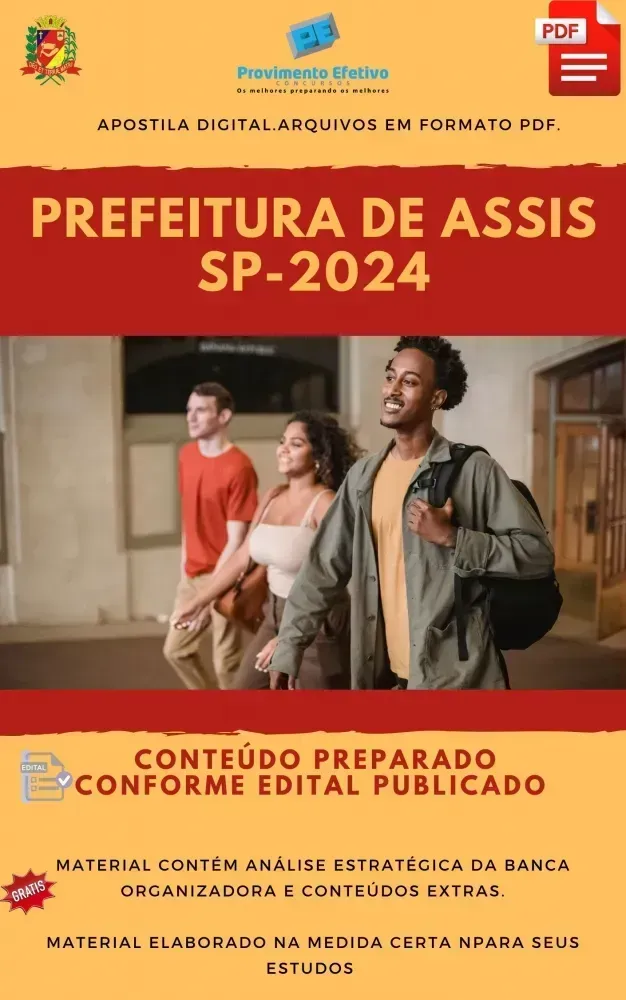 Apostila Prefeitura Assis SP Terapeuta Ocupacional Ano 2024