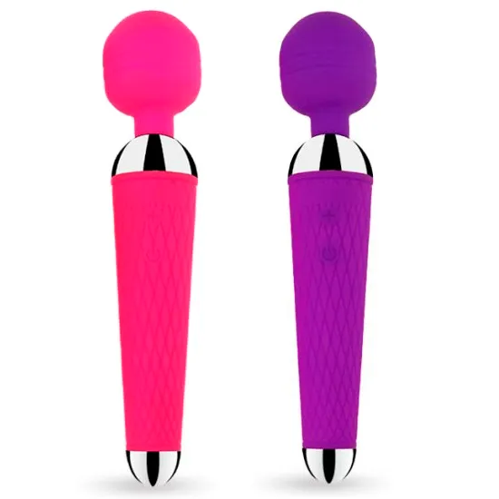 Vibrador Varinha Mágica em Silicone com 10 Vibrações USB - 180310
