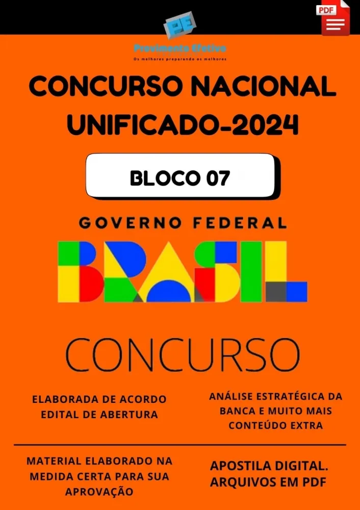 Apostila CONCURSO NACIONAL UNIFICADO Bloco 7 Ano 2024