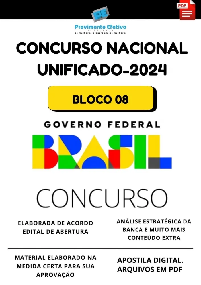 Apostila CONCURSO NACIONAL UNIFICADO Bloco 8 Ano 2024