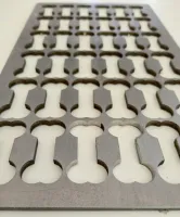 Cortador Para Marzipan e Doces Delicados em Formato de Corações, para 25 Doces de 3,5x5,5x1 cm - KIT com 6 Peças - Modelo CBCO3555/25 - Foto 8