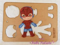 G550    Gabarito de Moldes em MDF  Homem Aranha