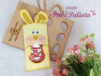 G1.526 Gabarito de Moldes  em MDF  Embalagem Coelho Kit Kat