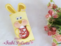 G1.526 Gabarito de Moldes  em MDF  Embalagem Coelho Kit Kat - Foto 2