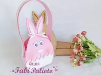 G1.527 Gabarito de Moldes  em MDF  Embalagem Coelha Rosinha - Foto 2