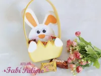 G1.528  Gabarito de Moldes  em MDF  Embalagem Coelha no Ovo - Foto 3