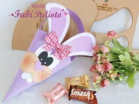 G1.529  Gabarito de Moldes  em MDF  Embalagem Coelho Cone - Foto 2