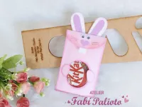 G1.532 Gabarito de Moldes  em MDF  Saquinho Coelho Kit Kat