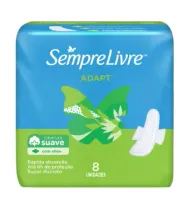 ABS.SEMPRE LIVRE ADAPT C/ABAS SUAVE C/08 UNID.