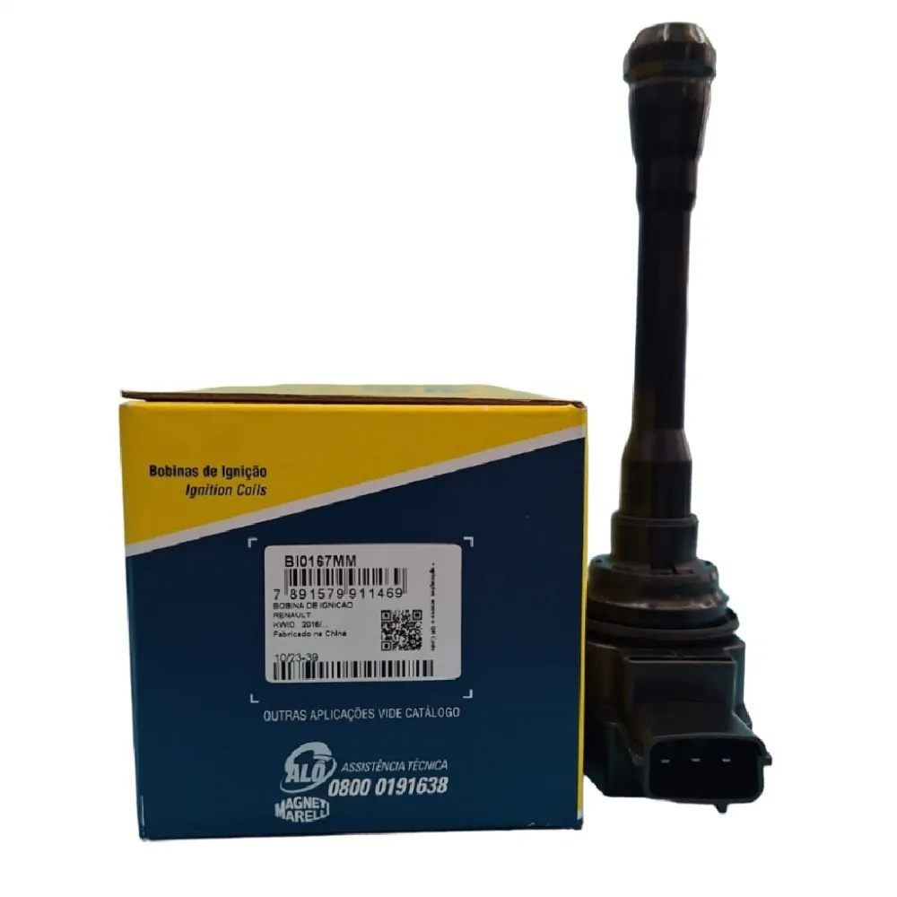 Bobina Ignição Renault LOGAN 1.0 12V 3cc ano 2014 2015 2016 2017 2018 MARELLI 224330437R