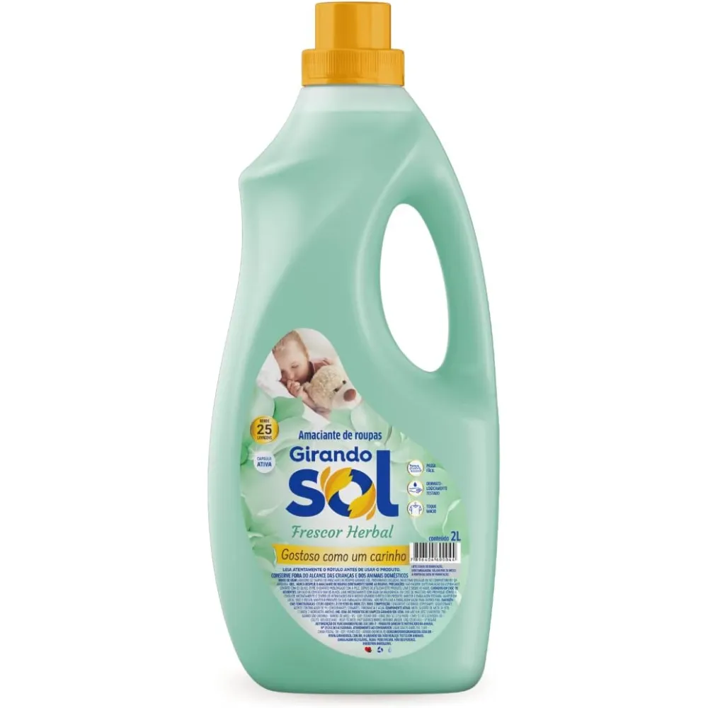 Girando Sol Amaciante Tradicional Frescor Herbal 2L