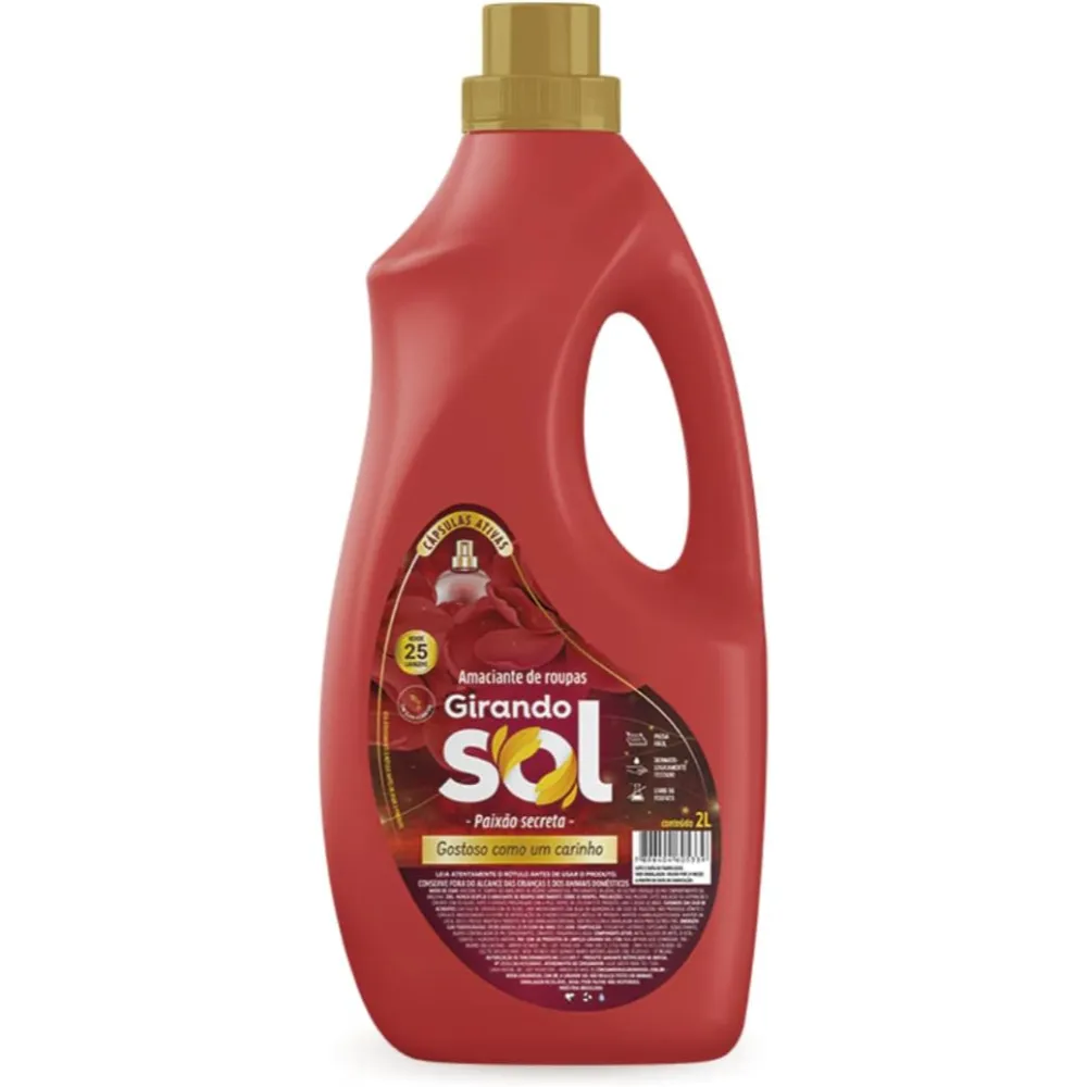 Girando Sol Amaciante Tradicional Paixão Secreta 2L Imagem