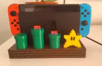 SUPORTE NINTENDO SWITCH DOCK / DOCK OLED MARIO BROS NINTENDO SWITCH DOCK MARIO BROS PEZINHO DE BORRACHA - Foto 2