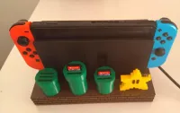 SUPORTE NINTENDO SWITCH DOCK / DOCK OLED MARIO BROS NINTENDO SWITCH DOCK MARIO BROS PEZINHO DE BORRACHA - Foto 7