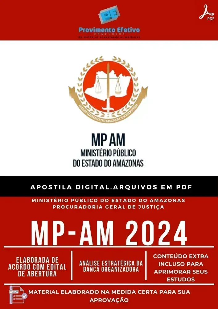 Apostila MP AM Assistente Social Ano 2024 Imagem