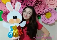  G1.533 Gabarito de Moldes  em MDF  Luva Coelhinho da Páscoa - Foto 2