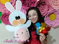  G1.533 Gabarito de Moldes  em MDF  Luva Coelhinho da Páscoa - Foto 3