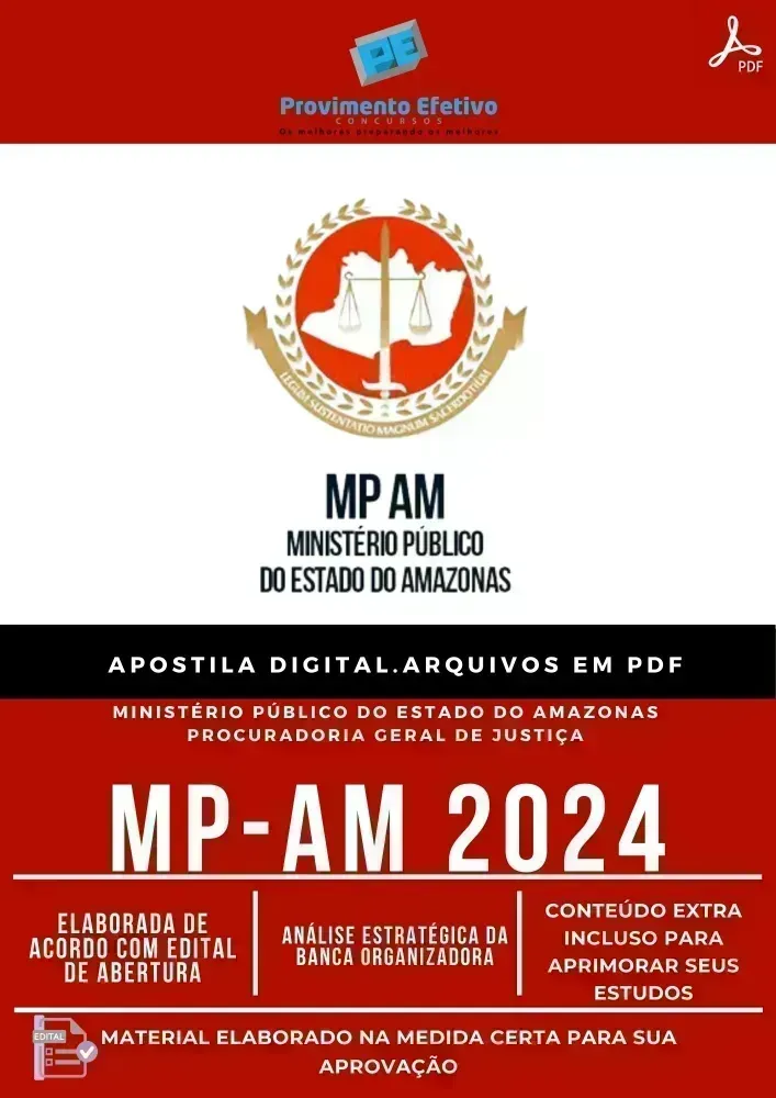 Apostila MP AM Agente Administrativo Ano 2024 Imagem
