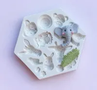Molde de  Silicone Animais Zoologico
