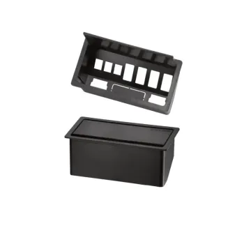 Estação de Trabalho Mesa Plataforma 1000 Para 2 Lugares Pé Metal Trave e Caixa para Tomadas L Smart - Foto 2