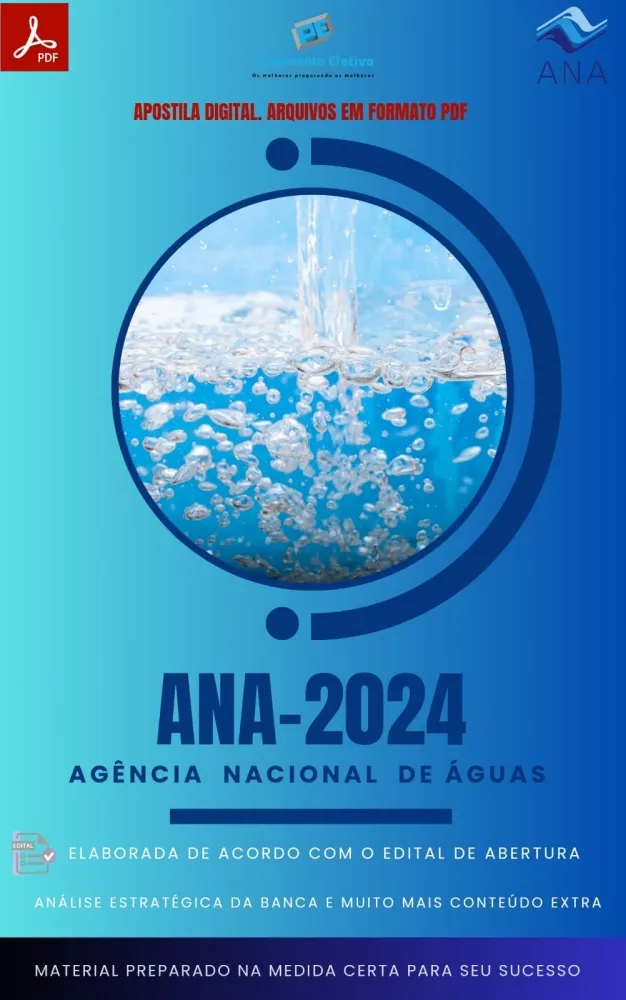 Apostila ANA 2024 Especialidade 3 Especialista em Regulação de Recursos Hídricos Imagem