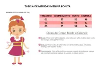 Vestido Festa Rosa Menina Bonita Mod.2 - Foto 4