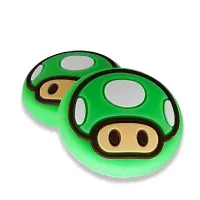  Kit 2  Borrachinhas Grip  Analógico Silicone Joycon - Cogumelo - Switch - Foto 3