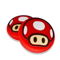  Kit 2  Borrachinhas Grip  Analógico Silicone Joycon - Cogumelo - Switch - Foto 4