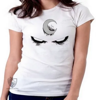 Camiseta Cavaleiro da Lua olhos - Foto 2
