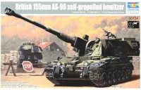 Tanque British 155mm AS-90 Howitzer 1/35 Kit Trumpeter